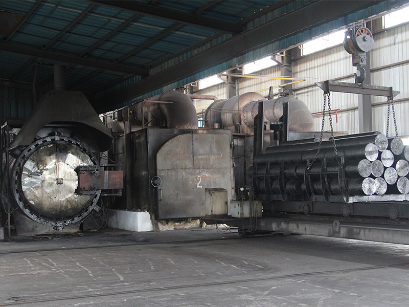 Impregnation ( adding impregnating pitch )