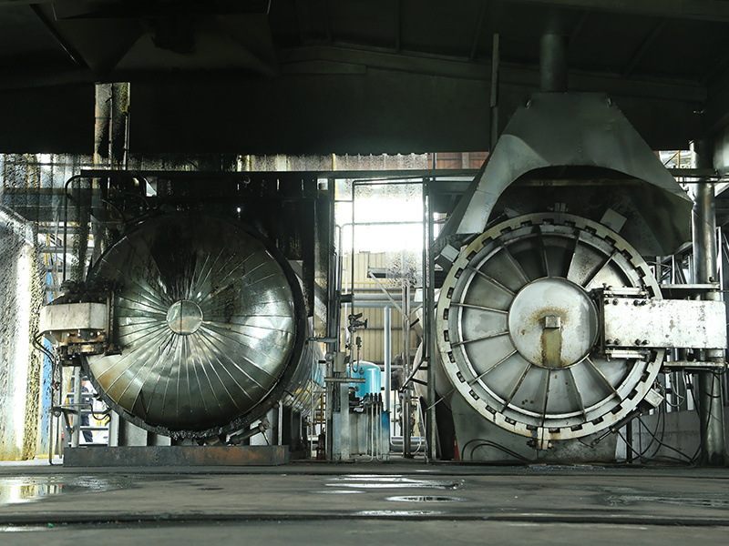 Impregnation ( adding impregnating pitch )